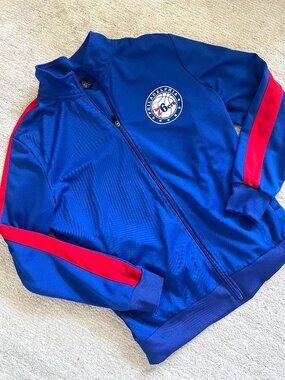 NBA Philadelphia 76ers Track Jacket - Zip Up - Size Medium